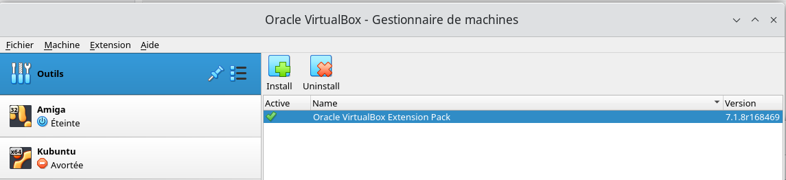 Virtualbox Extension Pack