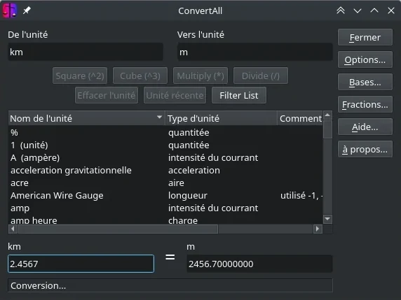 ConvertAll Interface graphique et nombres