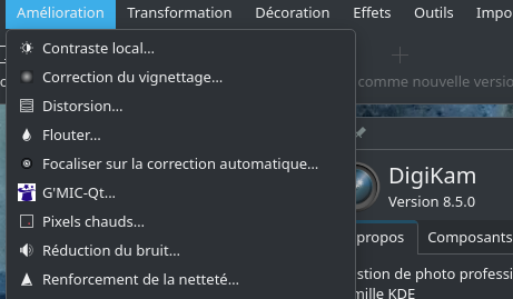 digikam 8.5 amppimape et GMIC