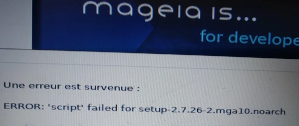 Erreur Script MaJ Mageia 10