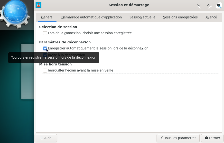 mageia_8_-_parametrage_enregistrement_session_-deconnexion mageia_8_-_parametrage_enregistrement_session_-deconnexion