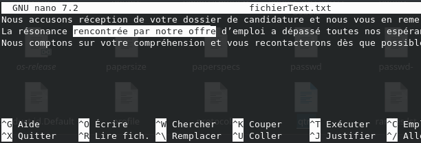 nano-texte sélectionné