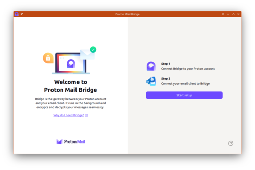 Proton Mail Bridge, configuration