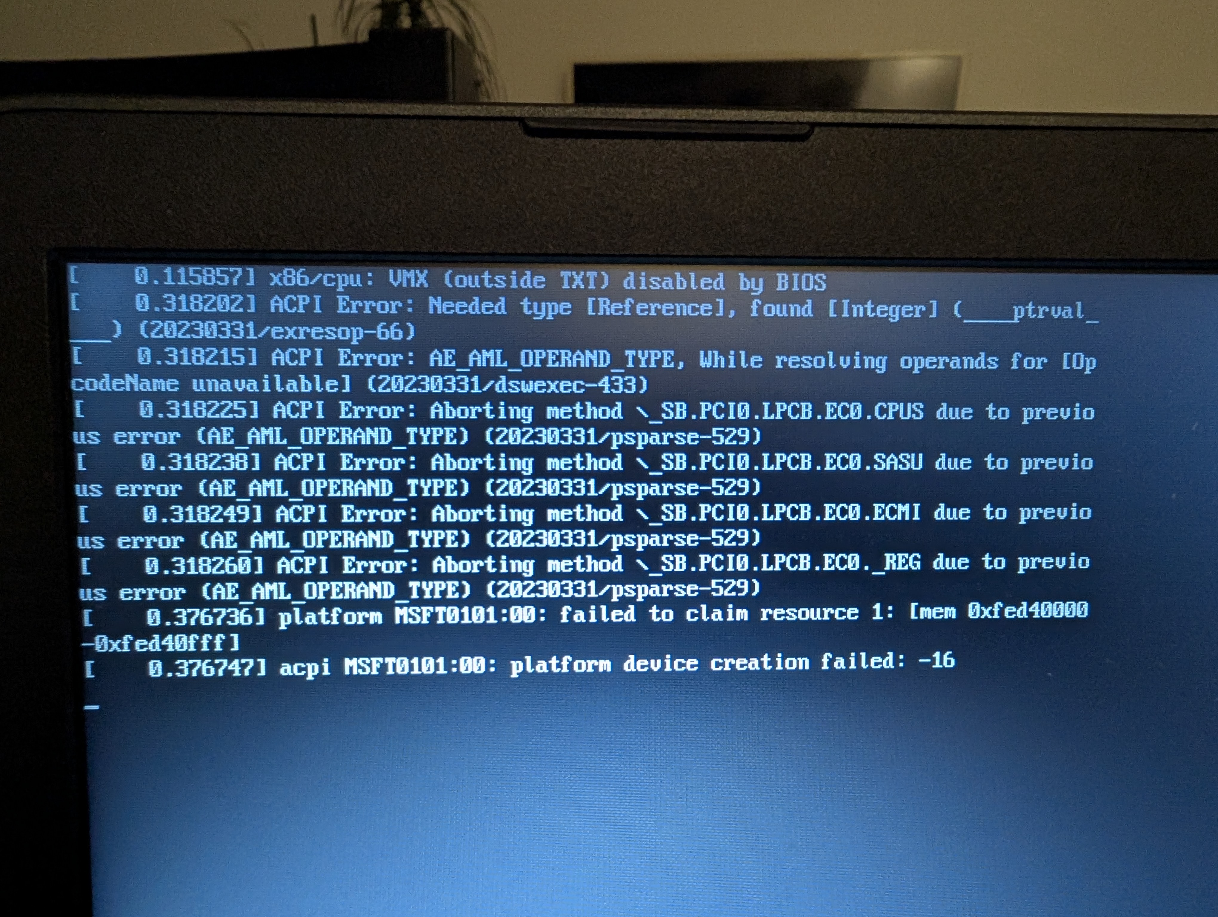 Première copie d'écran