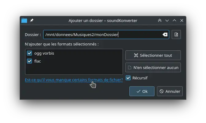 soundKonverter Replay Gain lien