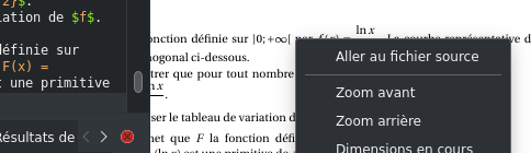 Capture menu Aller au source