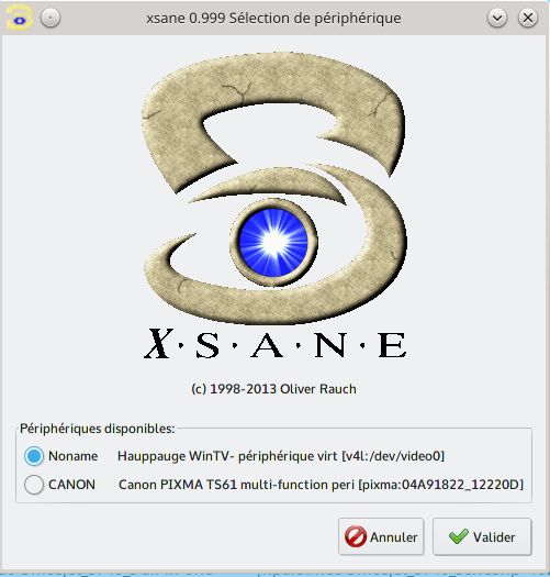xsane_fenetre_choix_scanner xsane_fenetre_choix_scanner